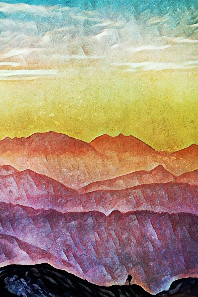 Coloured Summit Sunset II art print by Ashley Aldridge for $57.95 CAD