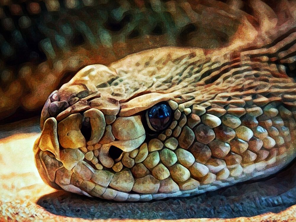 Diamondback Rattlesnake Stare art print by Ashley Aldridge for $57.95 CAD