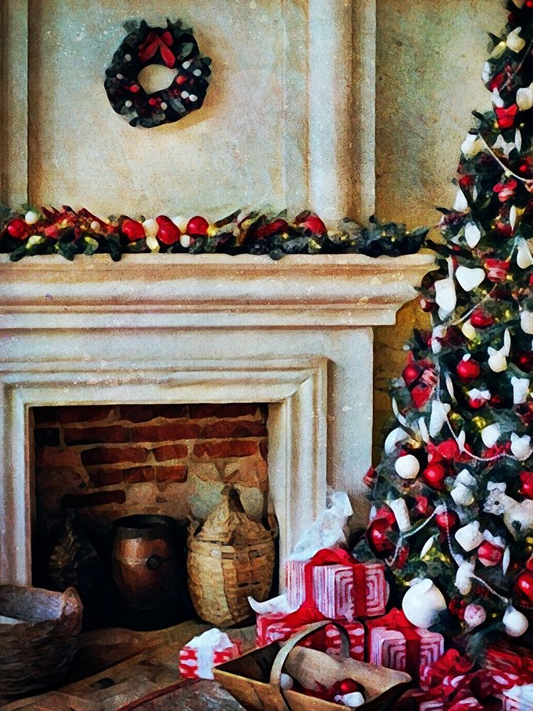The Christmas By the Fireplace art print by Ashley Aldridge for $57.95 CAD