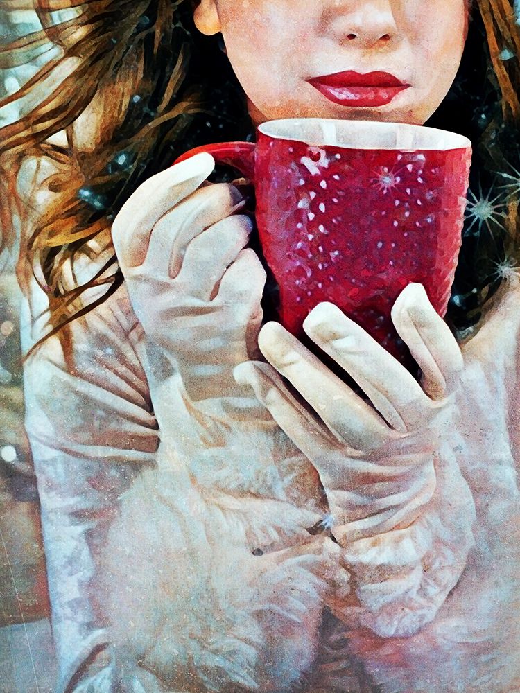 White Winter Warmer art print by Ashley Aldridge for $57.95 CAD
