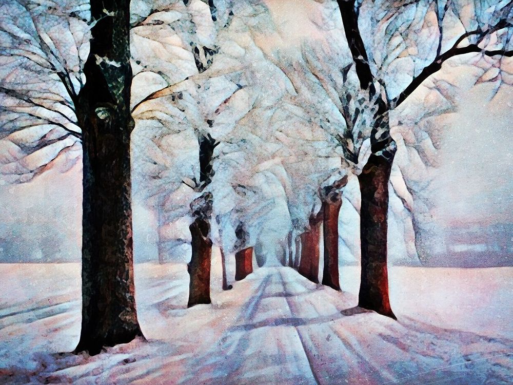 Walk Down Winter Lane art print by Ashley Aldridge for $57.95 CAD