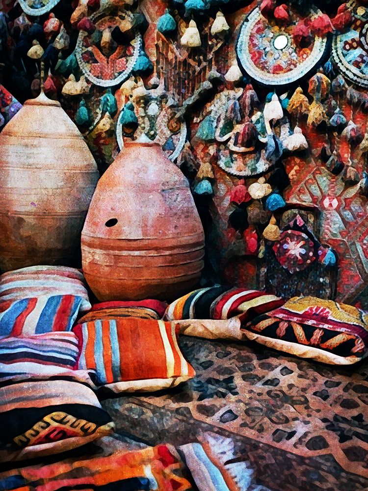 Patchwork Pots and Pillows art print by Ashley Aldridge for $57.95 CAD