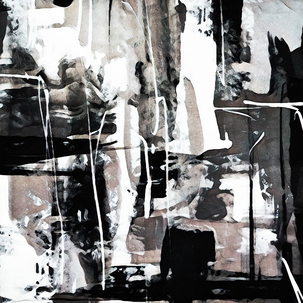 Monochrome Brushed Abstract I art print by Ashley Aldridge for $57.95 CAD