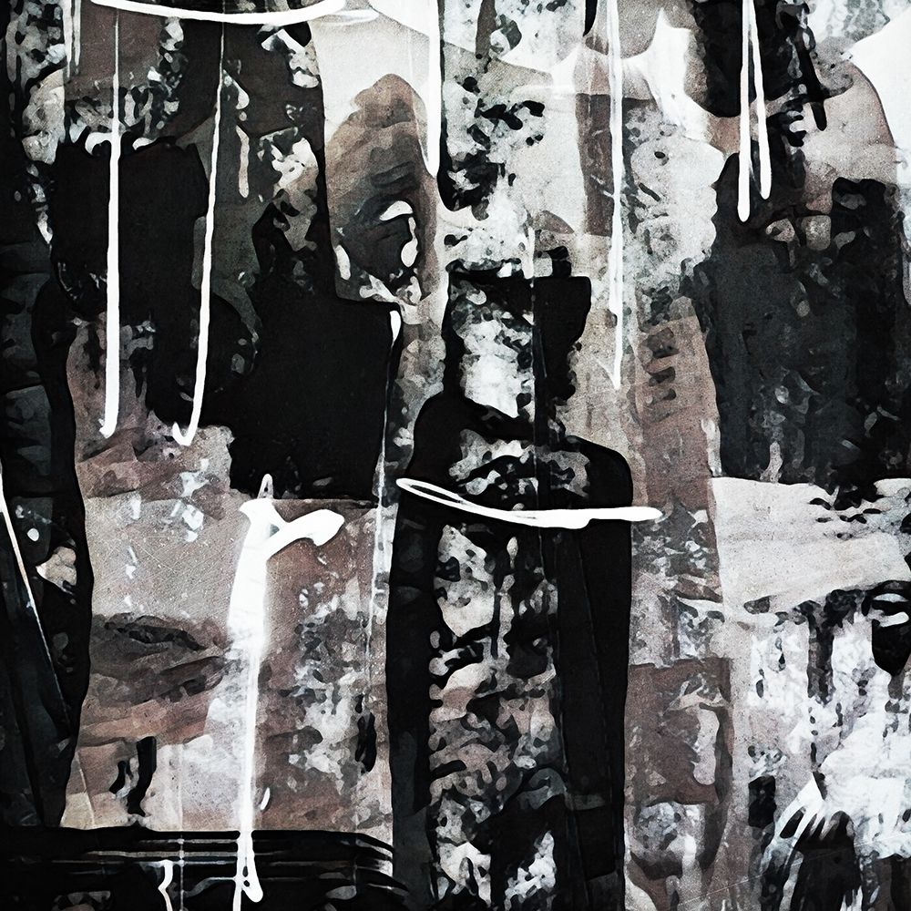 Monochrome Brushed Abstract II art print by Ashley Aldridge for $57.95 CAD