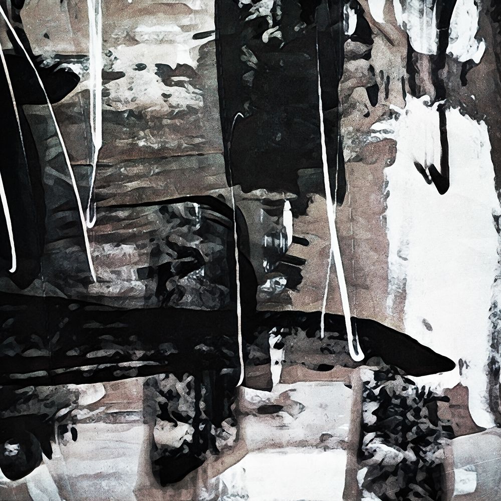 Monochrome Brushed Abstract IV art print by Ashley Aldridge for $57.95 CAD