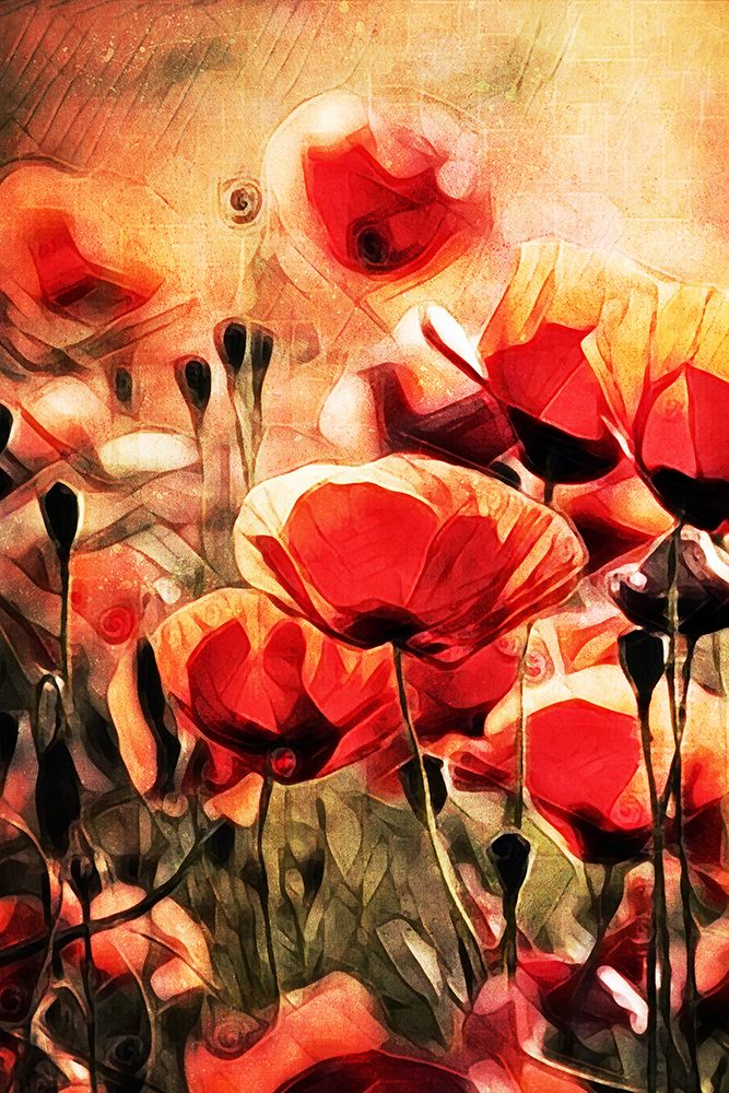 Poppy Fields In Focus I art print by Ashley Aldridge for $57.95 CAD