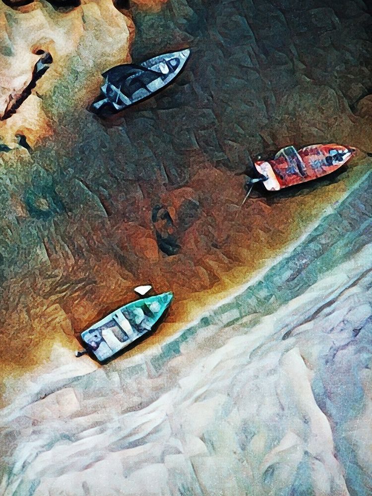 Rocky River Bank with Boats II art print by Ashley Aldridge for $57.95 CAD