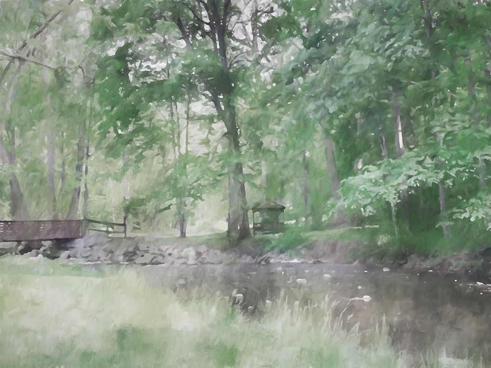 Gazebo in the Woods art print by Kim Curinga for $57.95 CAD