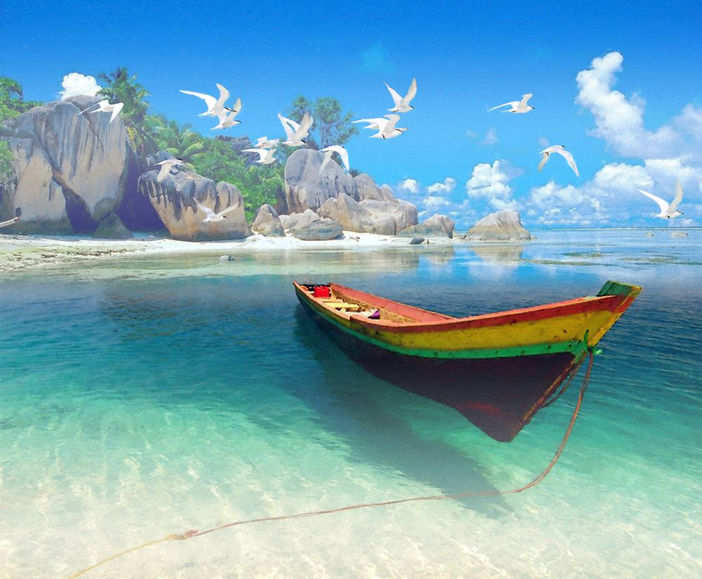 Tropical Shangrila I art print by Steve Hunziker for $57.95 CAD