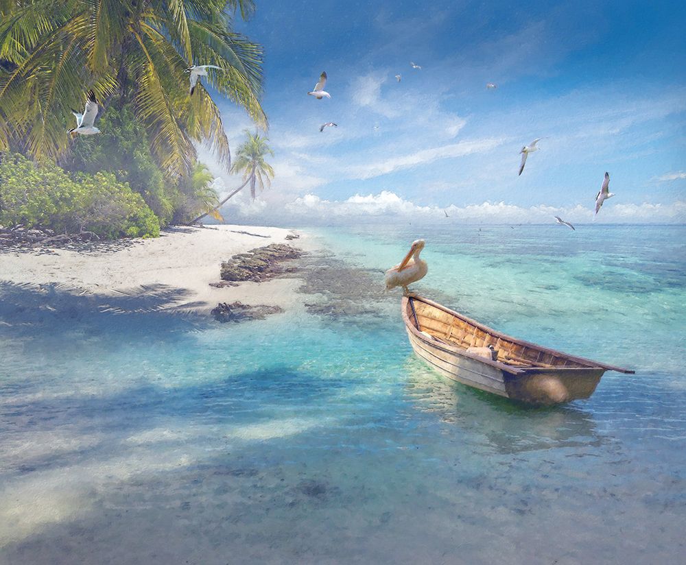 Tropical Shangrila II art print by Steve Hunziker for $57.95 CAD