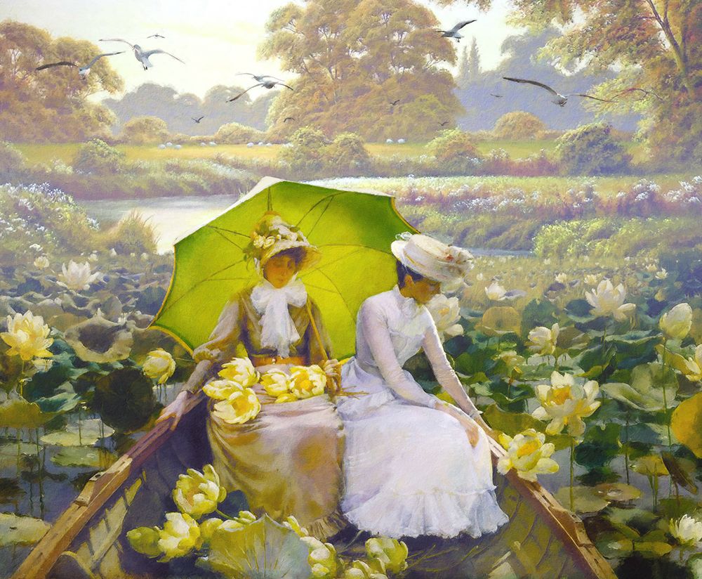 Lotus Ladies art print by Steve Hunziker for $57.95 CAD