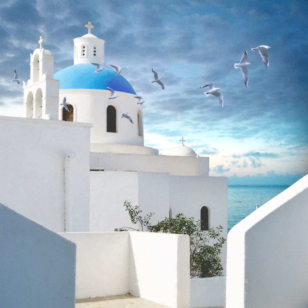 Grecian Blue I art print by Steve Hunziker for $57.95 CAD