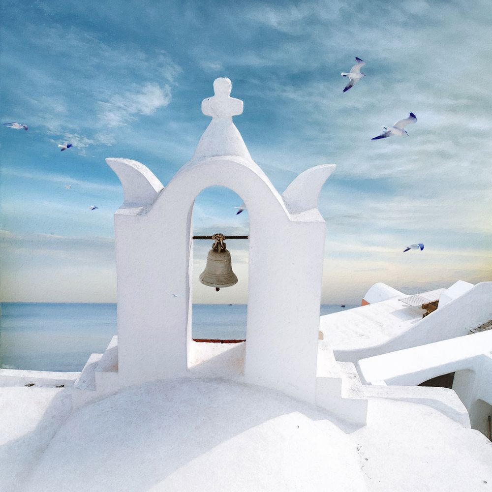 Grecian Blue II art print by Steve Hunziker for $57.95 CAD
