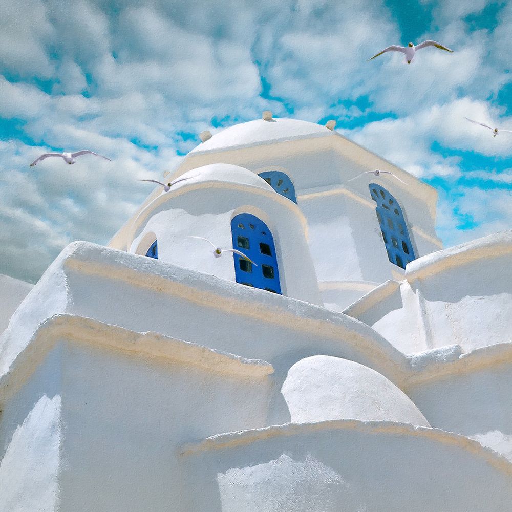 Grecian Blue III art print by Steve Hunziker for $57.95 CAD