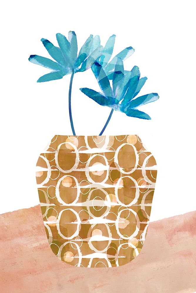 Colorful Decorative Pot II art print by Flora Kouta for $57.95 CAD