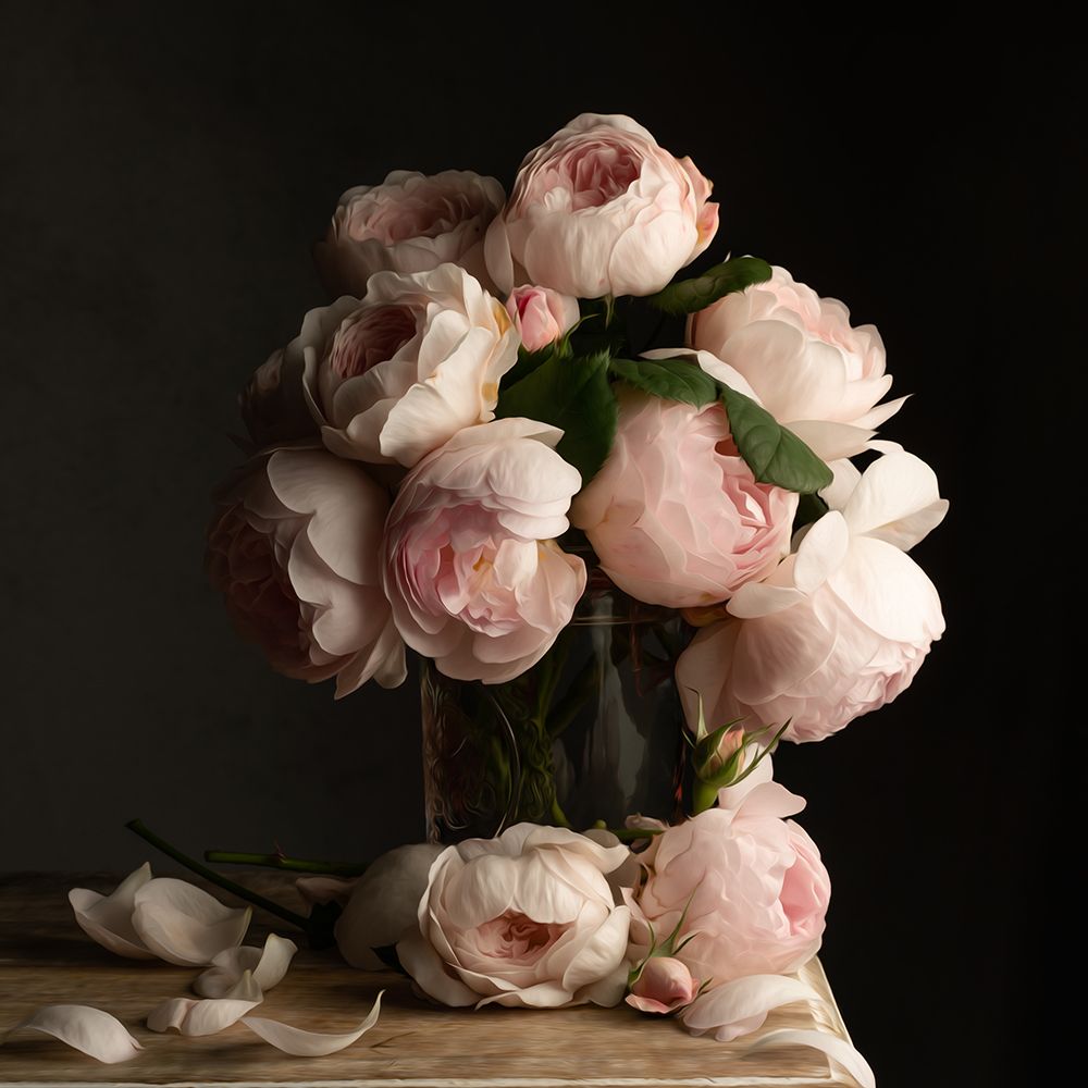 Smitten by Roses-Dark art print by Leah Maclean for $57.95 CAD