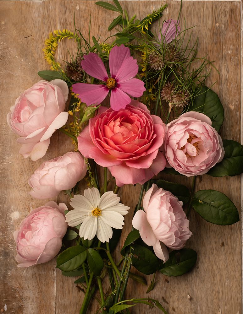 Rosy Posy I art print by Leah Maclean for $57.95 CAD