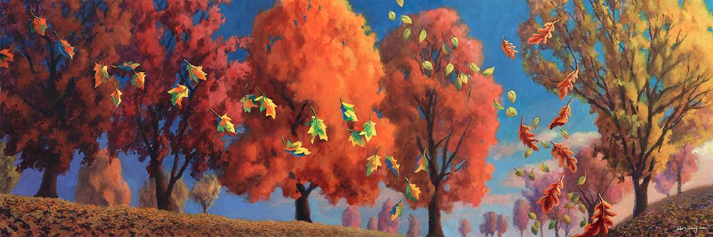 Autumn Melody I art print by John Wang for $57.95 CAD
