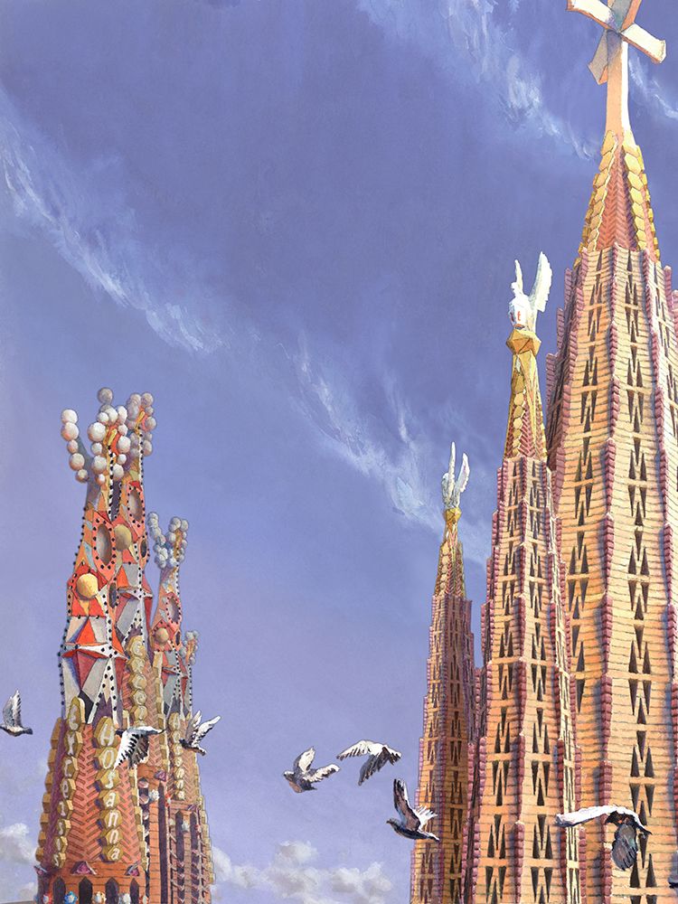 Sagrada Familia Towers II art print by John Wang for $57.95 CAD