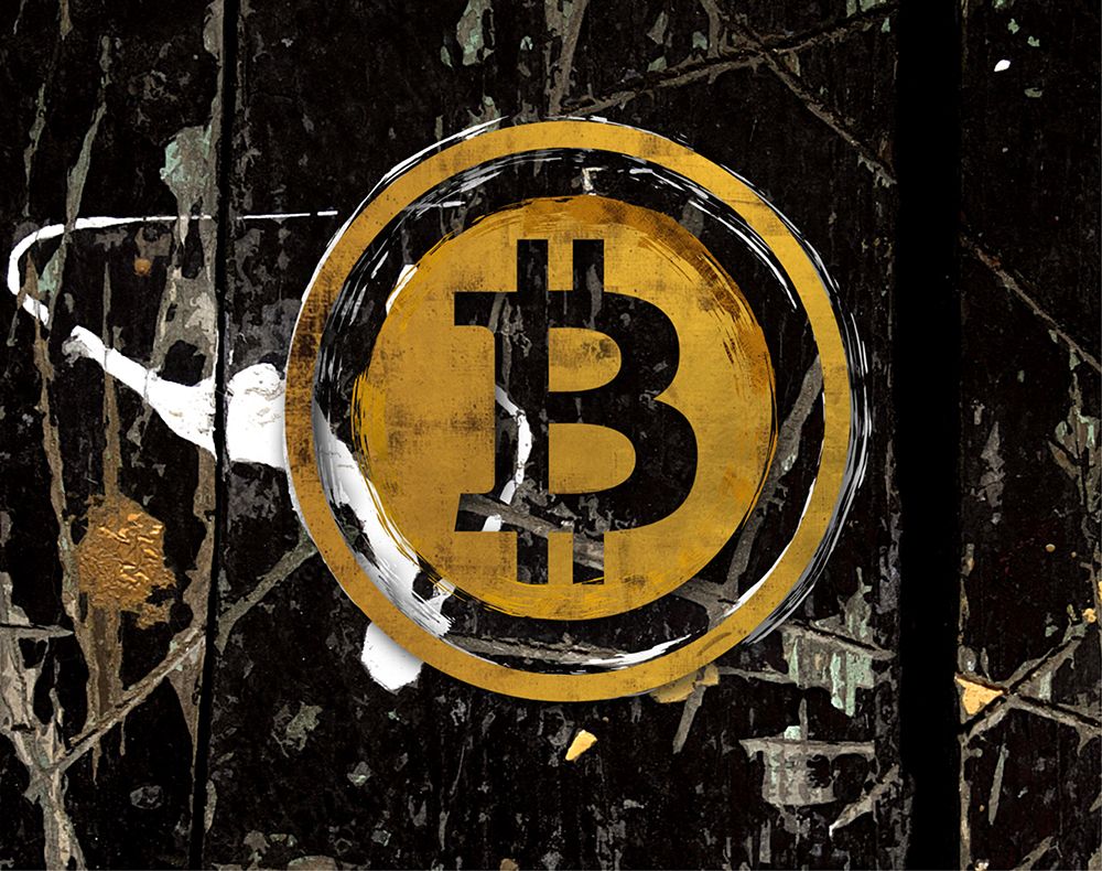 Bitcoin Splash art print by Karen Smith for $57.95 CAD
