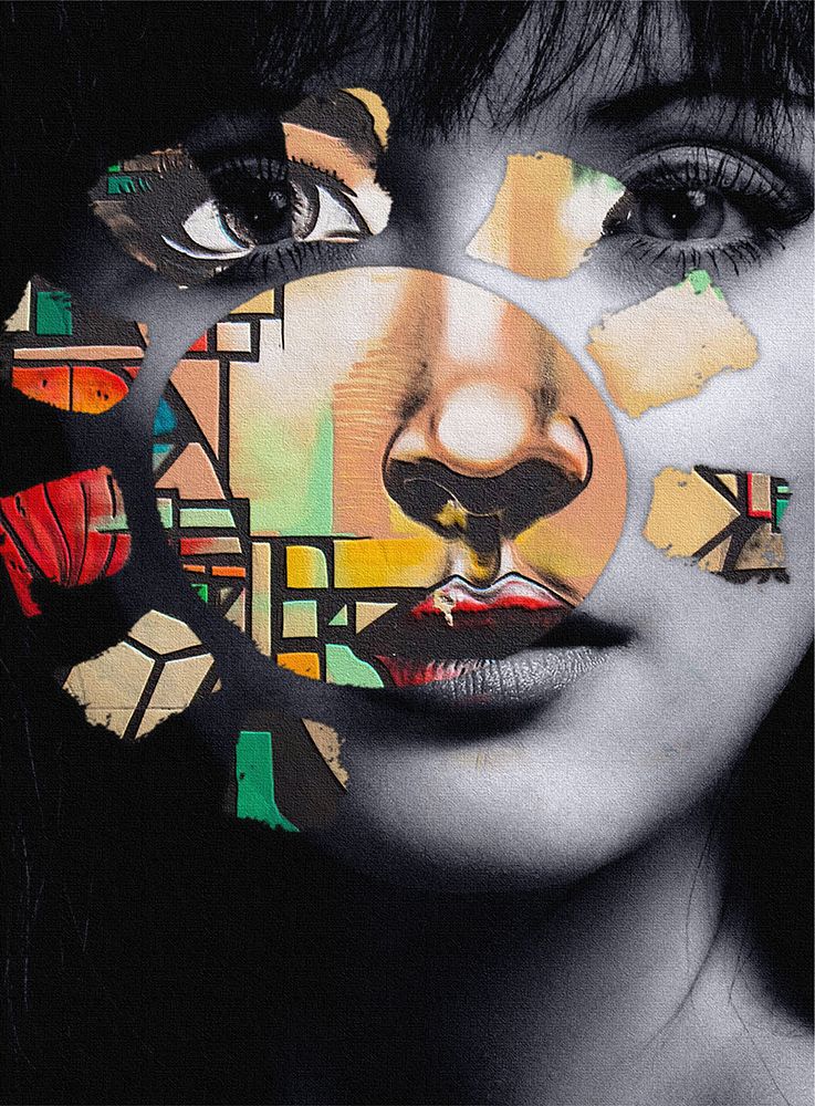 Graffiti Face art print by Karen Smith for $57.95 CAD