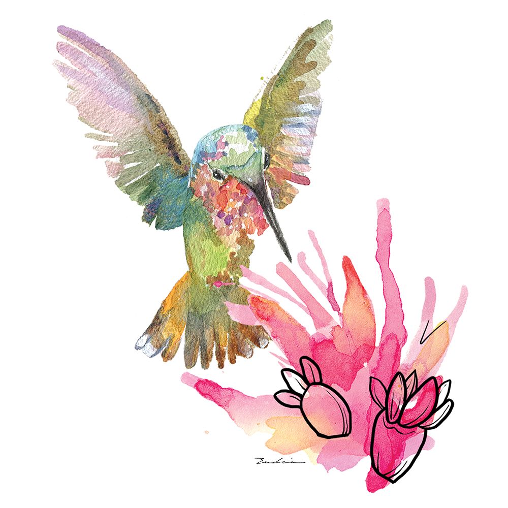 Desert Hummingbirds IV art print by Evalia Designs for $57.95 CAD