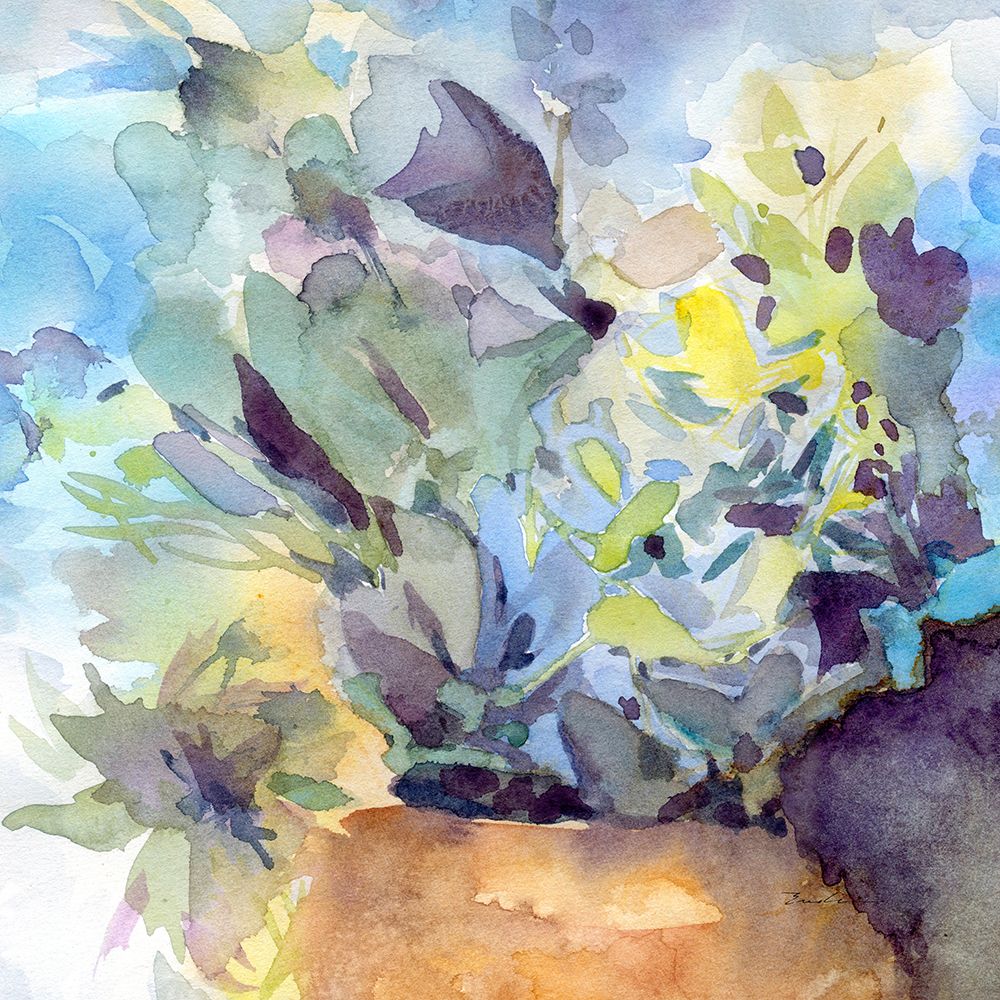 Bluish Hydrangea Loose art print by Evalia Designs for $57.95 CAD