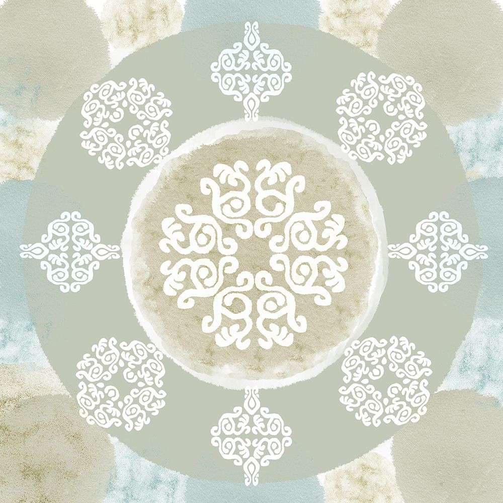 Mint Mandala I art print by Flora Kouta for $57.95 CAD