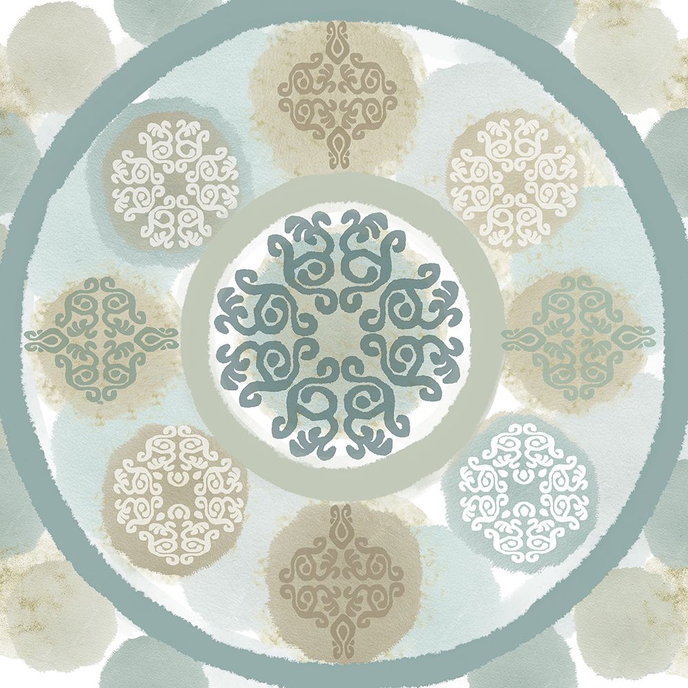 Mint Mandala III art print by Flora Kouta for $57.95 CAD