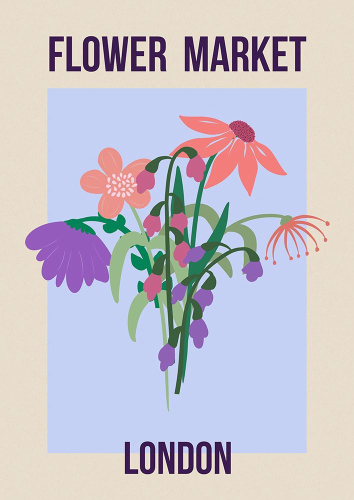 Flower Market London art print by Andrea Haase for $57.95 CAD