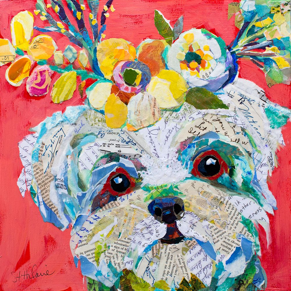 Floral Hot Dog art print by Elizabeth St Hilaire for $57.95 CAD