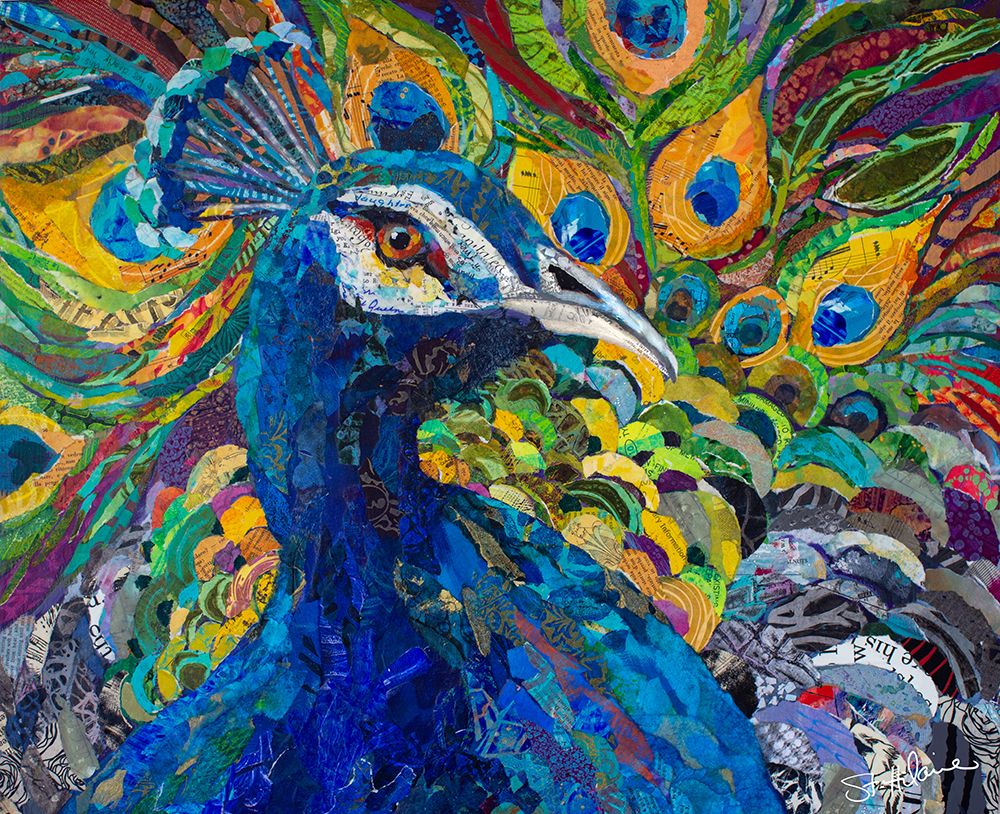 A Peacock Party art print by Elizabeth St Hilaire for $57.95 CAD
