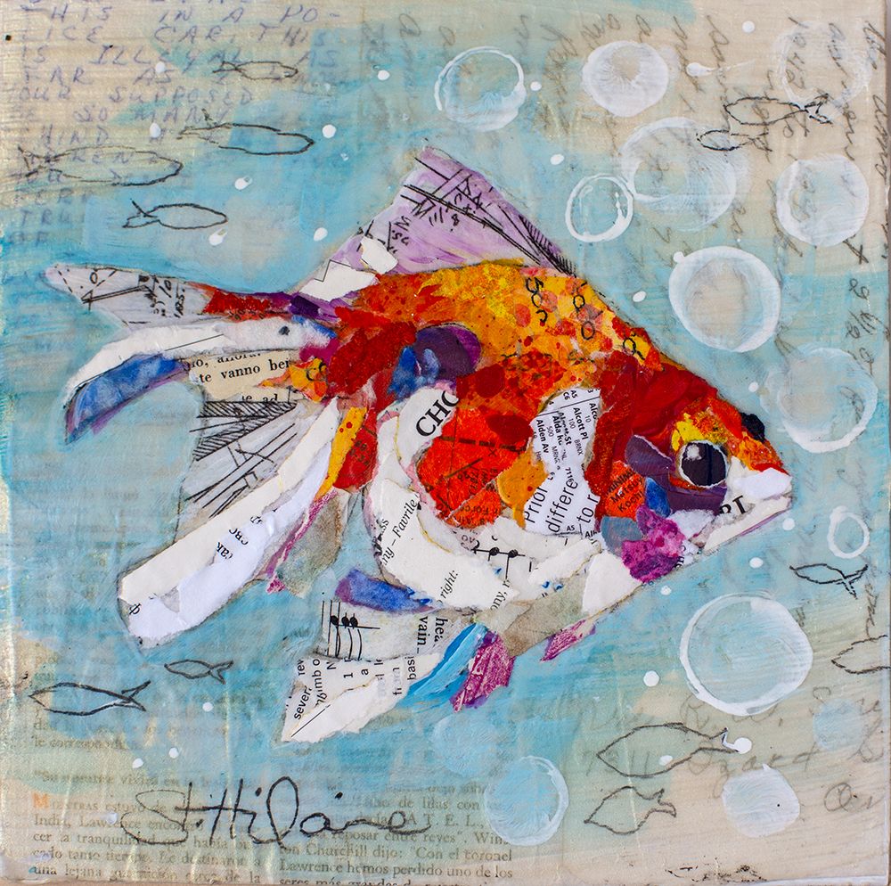 Fan Tail Goldfish art print by Elizabeth St Hilaire for $57.95 CAD