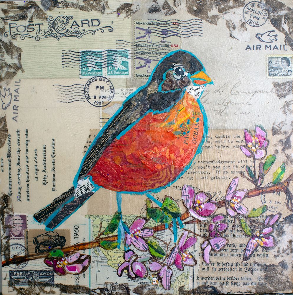 Robin US Mail art print by Elizabeth St Hilaire for $57.95 CAD