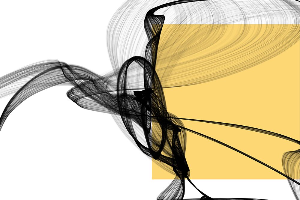 Geometric Shape and Black Abstraction II art print by Irena Orlov for $57.95 CAD