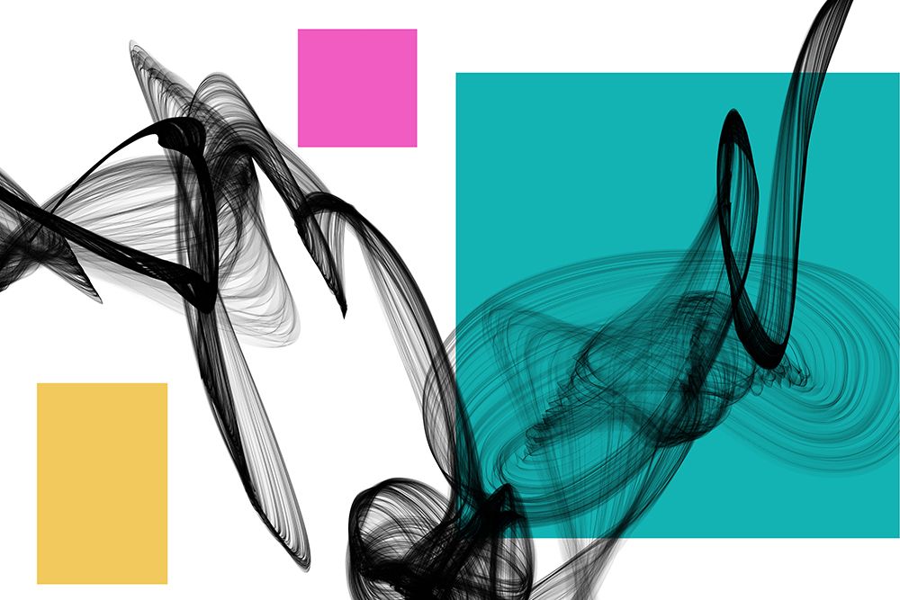 Geometric Shape and Black Abstraction III art print by Irena Orlov for $57.95 CAD