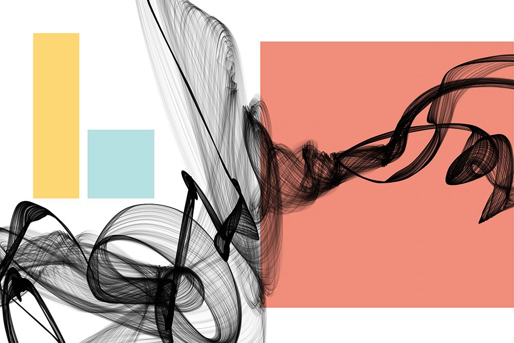 Geometric Shape and Black Abstraction V art print by Irena Orlov for $57.95 CAD