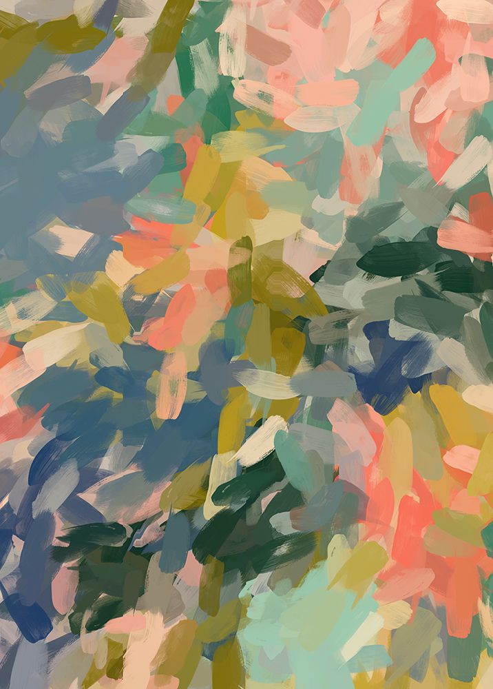 Color Burst Abstraction I art print by Irena Orlov for $57.95 CAD