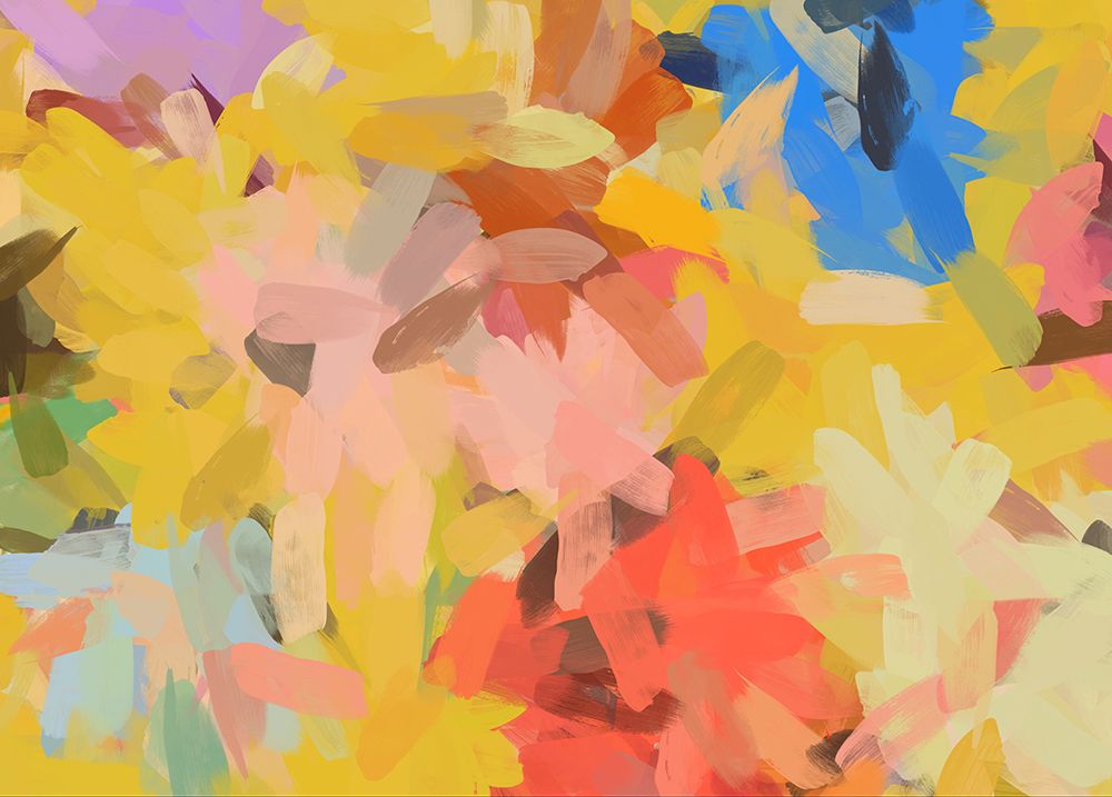 Color Burst Abstraction III art print by Irena Orlov for $57.95 CAD