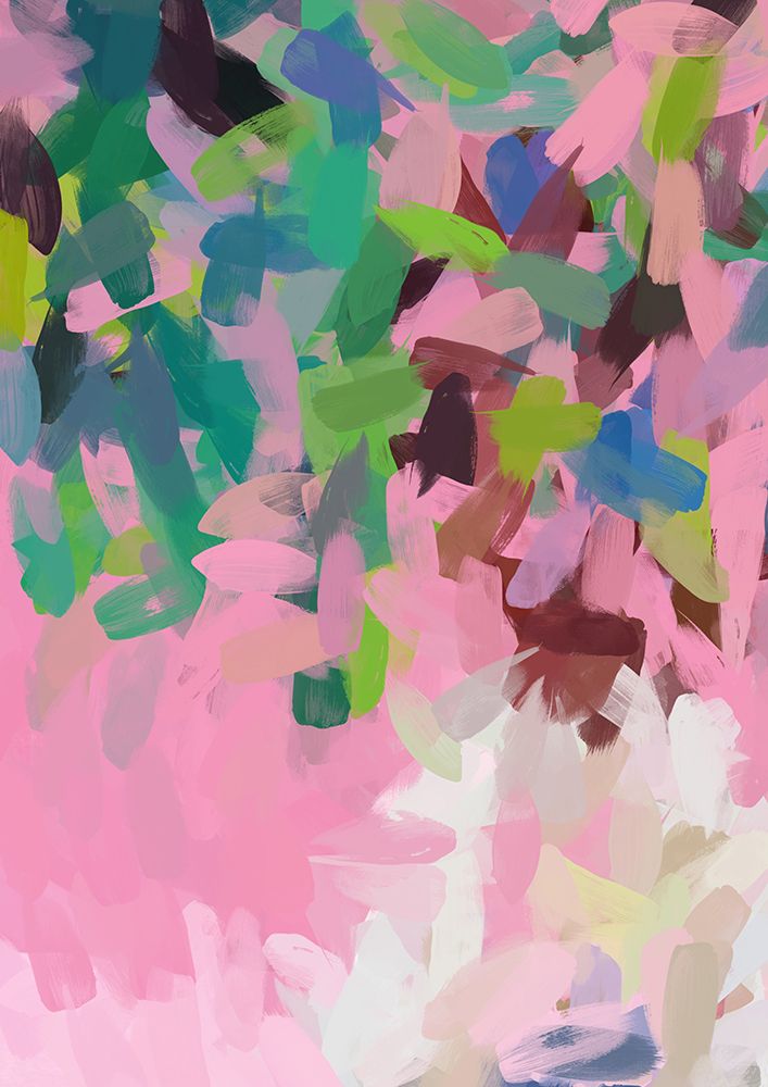 Color Burst Abstraction IV art print by Irena Orlov for $57.95 CAD