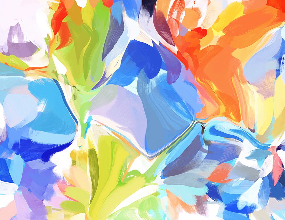 Color Burst Abstraction V art print by Irena Orlov for $57.95 CAD