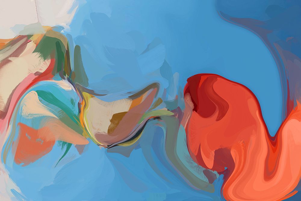 Color Burst Abstraction XIX art print by Irena Orlov for $57.95 CAD