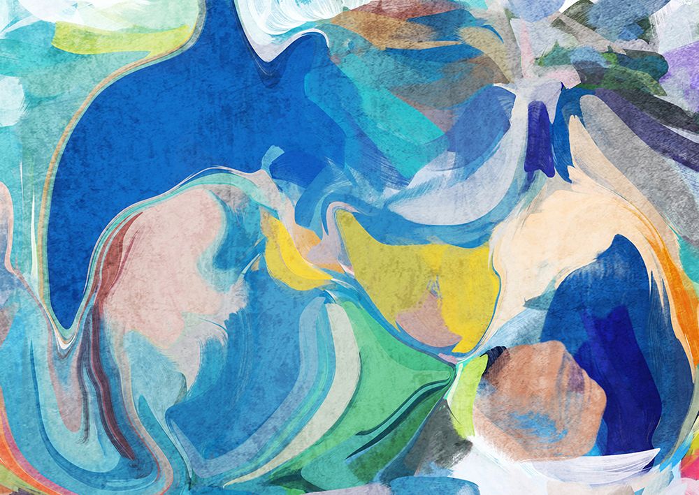 Color Burst Abstraction XXII art print by Irena Orlov for $57.95 CAD