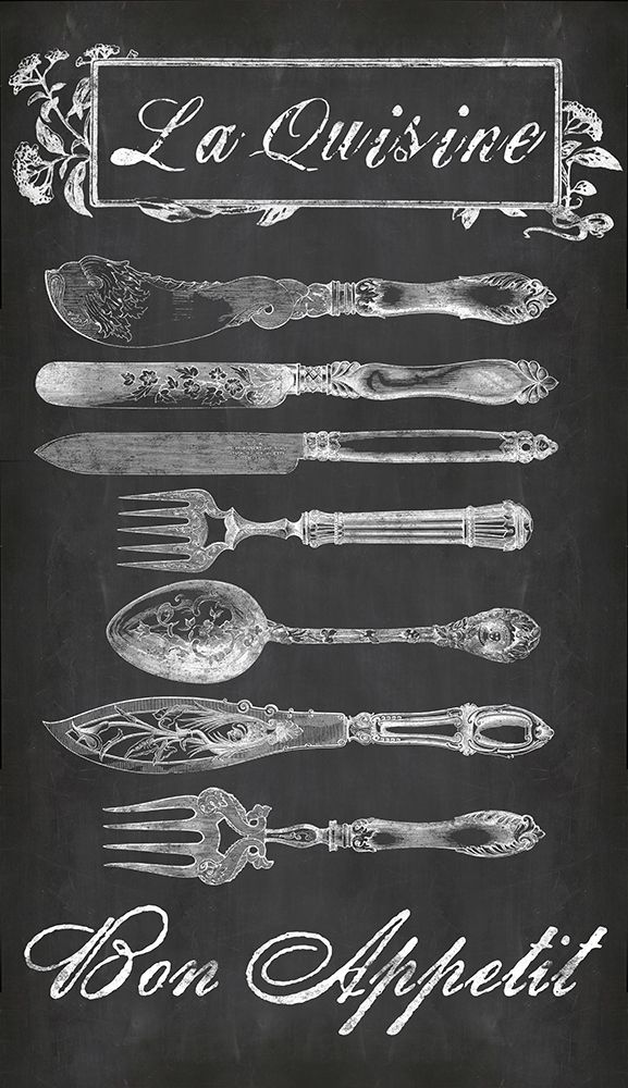 Chalkboard Vintage la Cuisine art print by Andrea Haase for $57.95 CAD