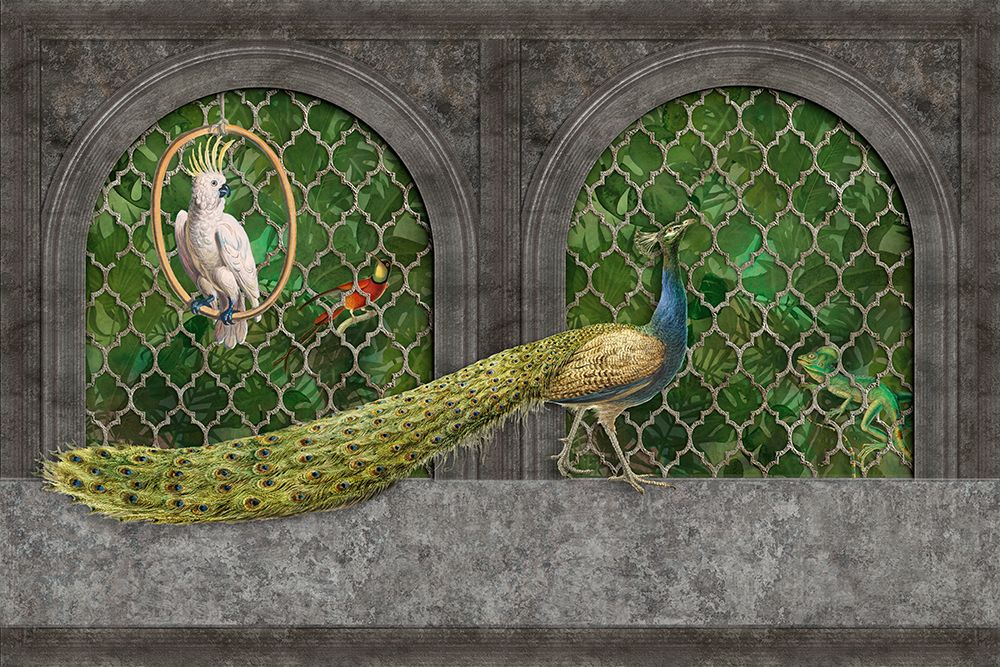 Peacocks Jungle Palace art print by Andrea Haase for $57.95 CAD