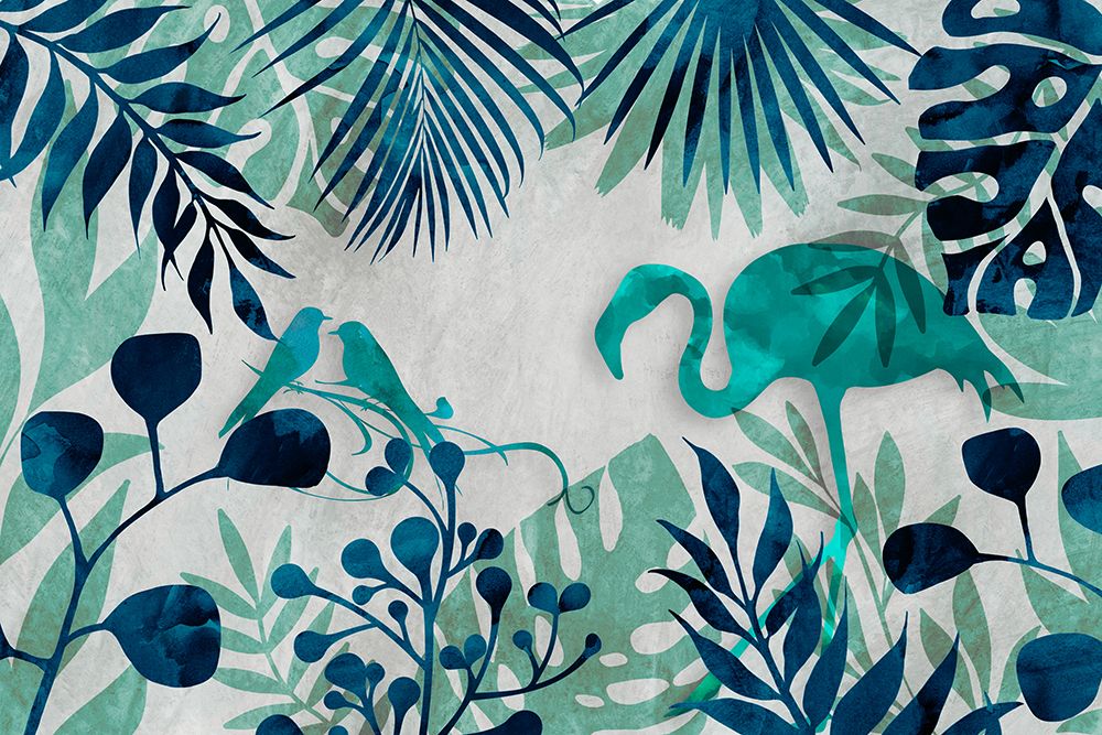 Flamingo Jungle II art print by Andrea Haase for $57.95 CAD