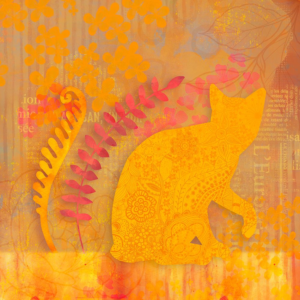 Felines Summer Garden art print by Andrea Haase for $57.95 CAD