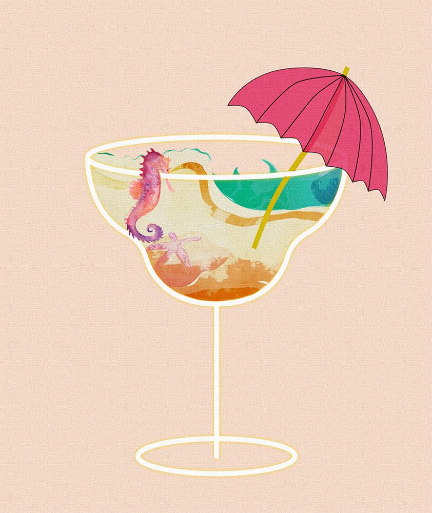 Beach in a Glass I art print by Karen Smith for $57.95 CAD
