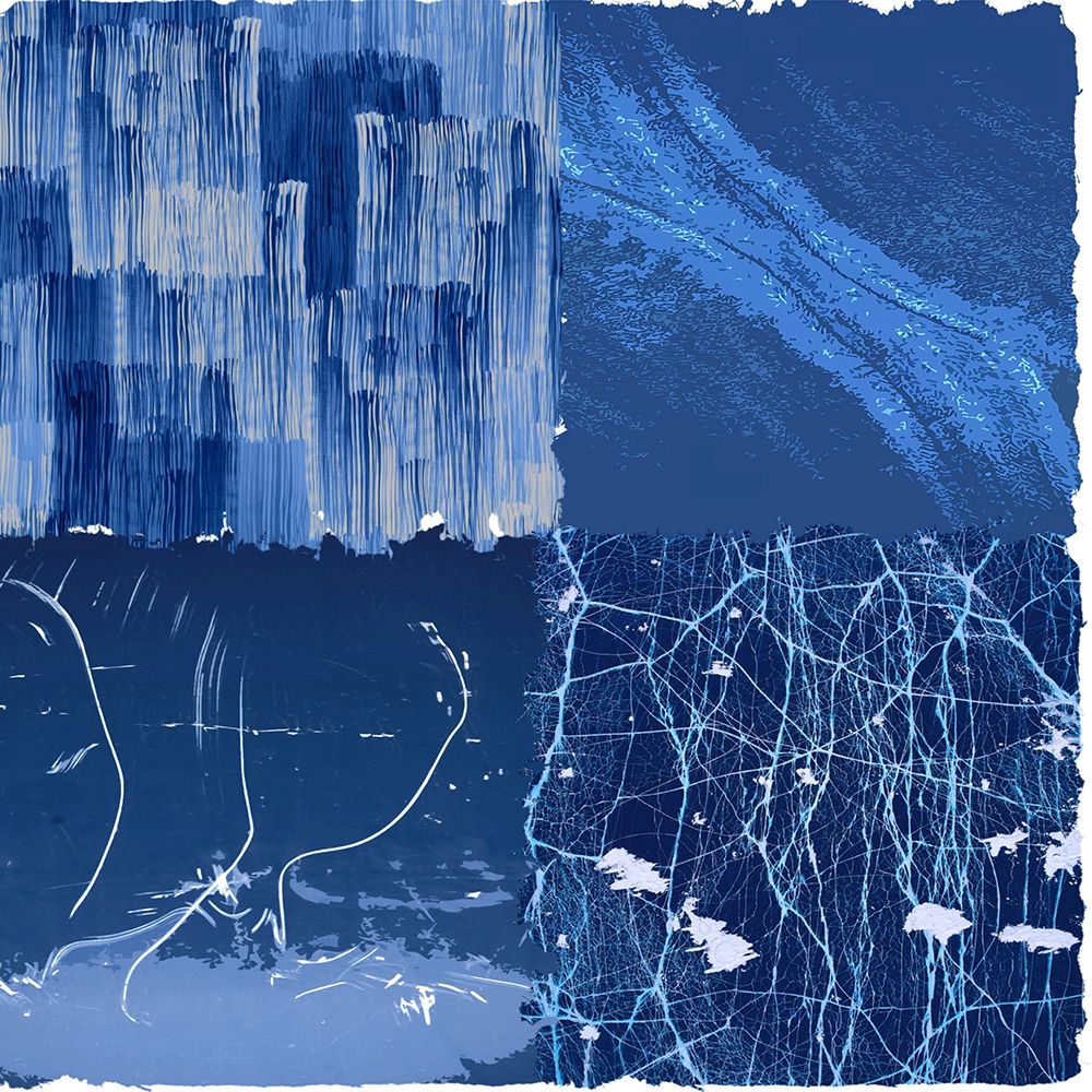 Blue Squared II art print by Karen Smith for $57.95 CAD