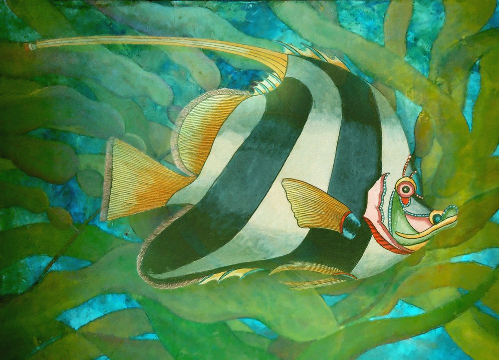 Seaweed Swimmer II art print by Steve Hunziker for $57.95 CAD